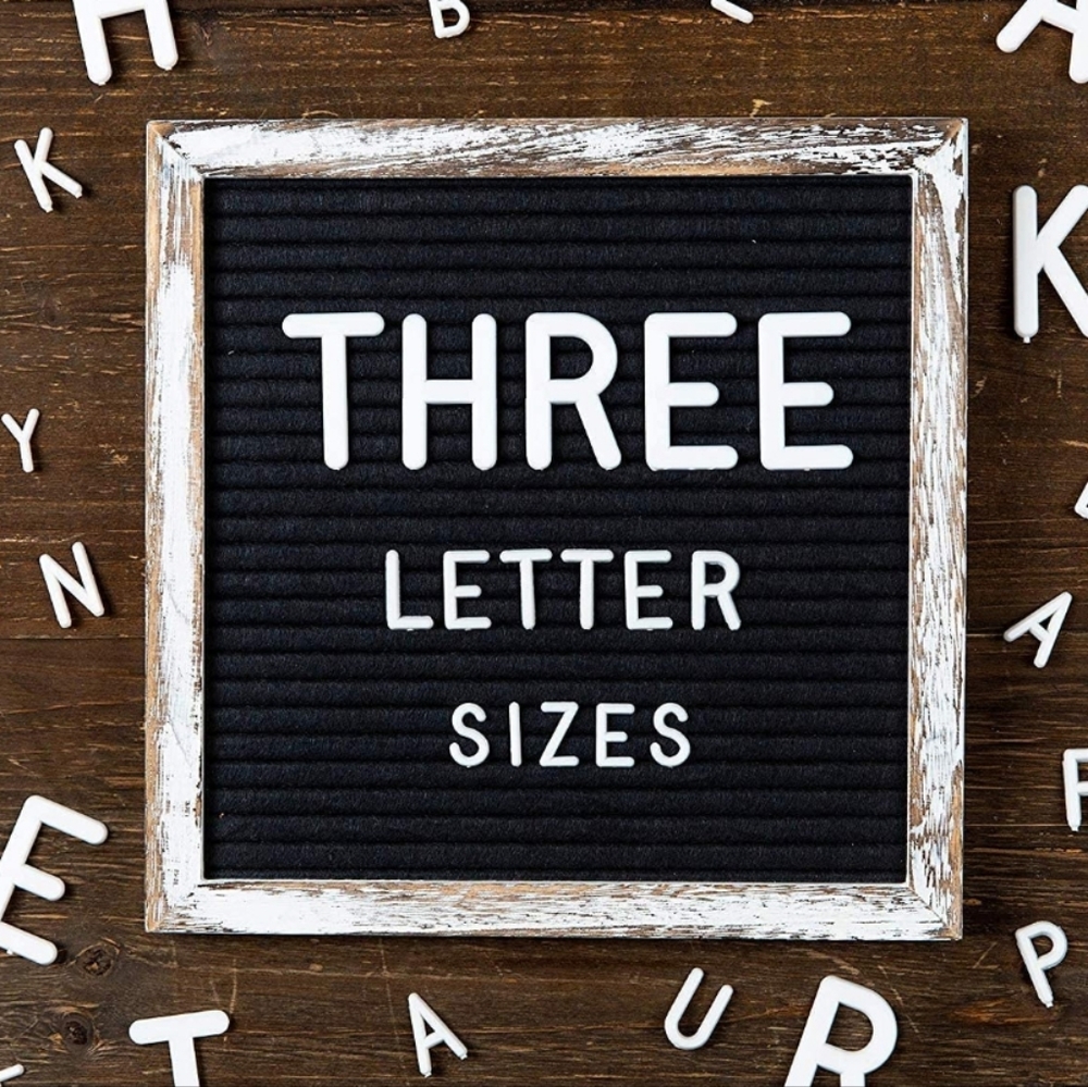**Last Chance, Moving sale** Letterboard with 690 letters